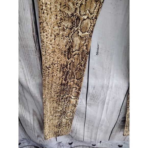 Tory Burch Snakeskin Python Print Super Skinny Jeans Women Size 26 35" TALL LONG - Picture 9 of 15